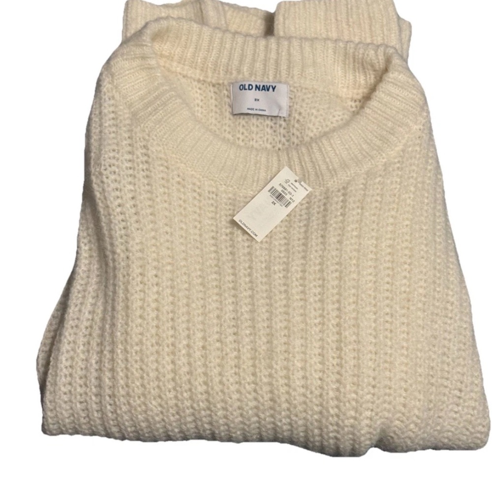 Women's NWT Old navy  Plus Size‎ Sweater Cream Color Sz  2X - Picture 3 of 6